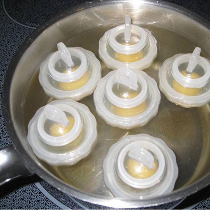 Egg Poacher Cups 7-Piece Set with Yolk Separator by HitMyNeed