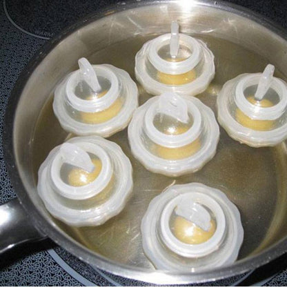 Egg Poacher Cups 7-Piece Set with Yolk Separator by HitMyNeed
