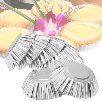 Egg Tart Aluminum Pastry Molds (Set of 20) by HitMyNeed