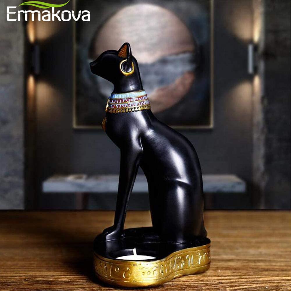 Egyptian Cat Statue Tealight Candle Holder by HitMyNeed
