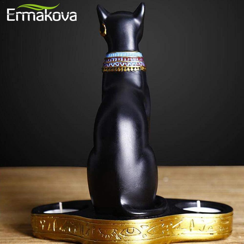 Egyptian Cat Statue Tealight Candle Holder by HitMyNeed