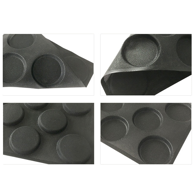 Eight Hole Silicone Hamburger Bun Pan by HitMyNeed
