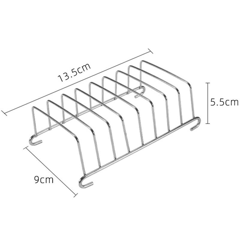 Eight Slice Stainless Steel Toast Rack by HitMyNeed