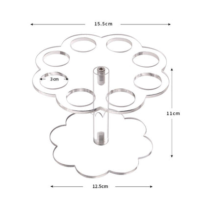Eight Slot Clear Acrylic Waffle Cone Holder Stand by HitMyNeed