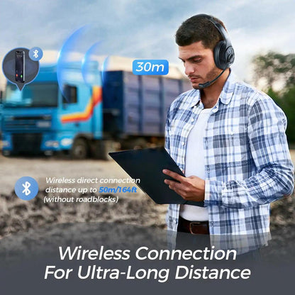 EKSA H1 Bluetooth Headset with ENC Mic, 30H Talktime by HitMyNeed