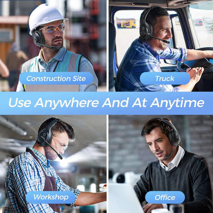 EKSA H1 Bluetooth Headset with ENC Mic, 30H Talktime by HitMyNeed