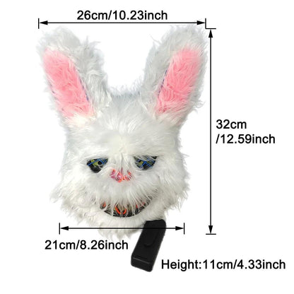 EL Wire Bunny LED Mask for Parties & Cosplay by HitMyNeed