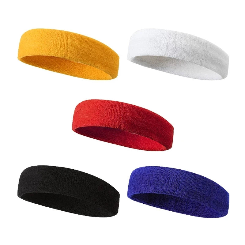Elastic Cotton Sweat Absorbing Sports Headband by HitMyNeed