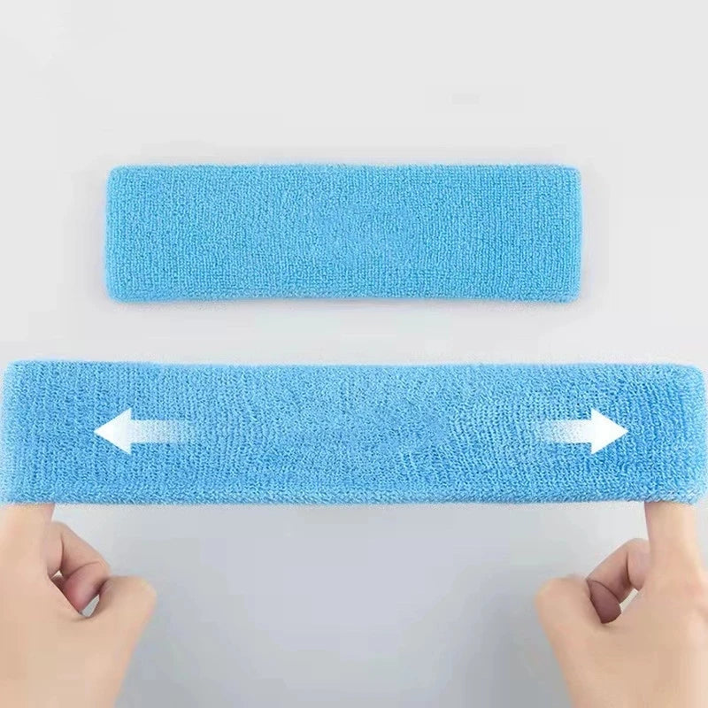 Elastic Cotton Sweat Absorbing Sports Headband by HitMyNeed