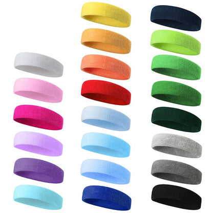 Elastic Cotton Sweat Absorbing Sports Headband by HitMyNeed