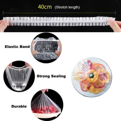 Elastic Disposable Food Covers 25cm (100 Pack) by HitMyNeed