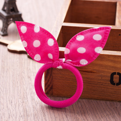 Elastic Hair Bands for Children, Bunny Ear Design (10 pcs) by HitMyNeed