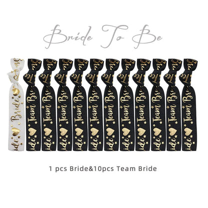 Elastic Hen Party Bracelets Set - 11-Pack colour-a by HitMyNeed