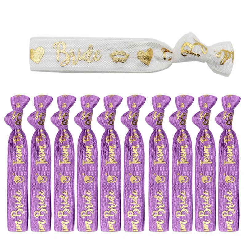 Elastic Hen Party Bracelets Set - 11-Pack colour-i by HitMyNeed