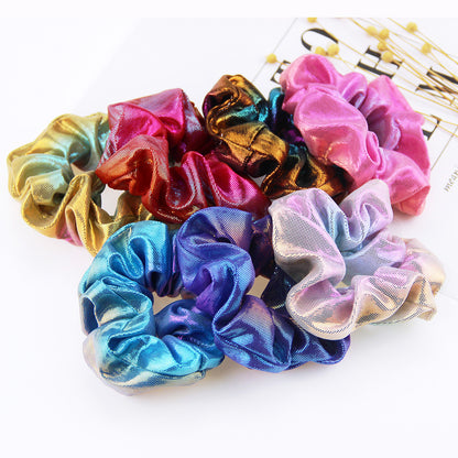 Elastic Holographic Hair Scrunchies Set (8 Pack) by HitMyNeed