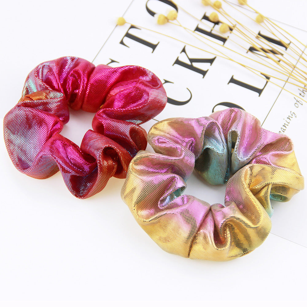 Elastic Holographic Hair Scrunchies Set (8 Pack) by HitMyNeed