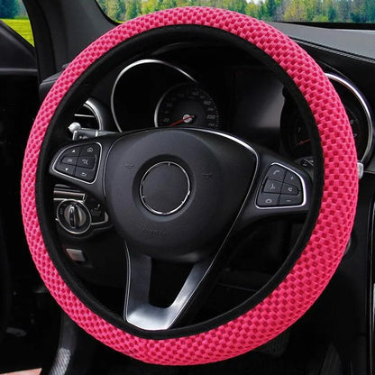 Elastic Non-Slip Universal Steering Wheel Cover mei-red by HitMyNeed