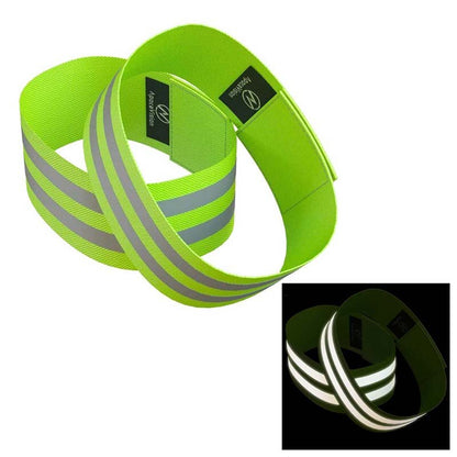 Elastic Reflective Arm Bands for Night Visibility (2pcs) by HitMyNeed