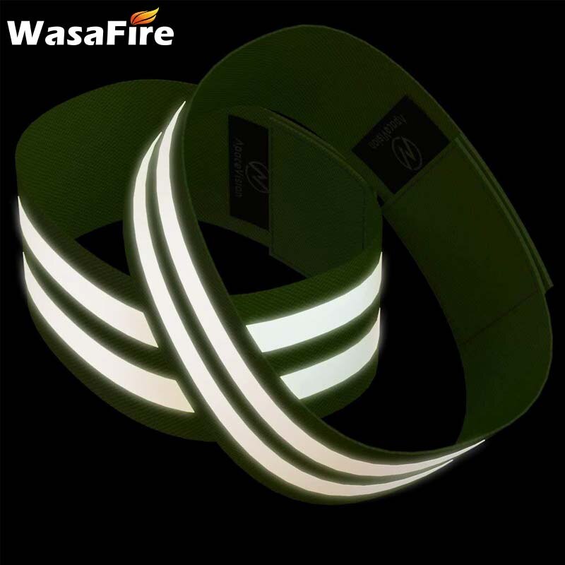 Elastic Reflective Arm Bands for Night Visibility (2pcs) by HitMyNeed