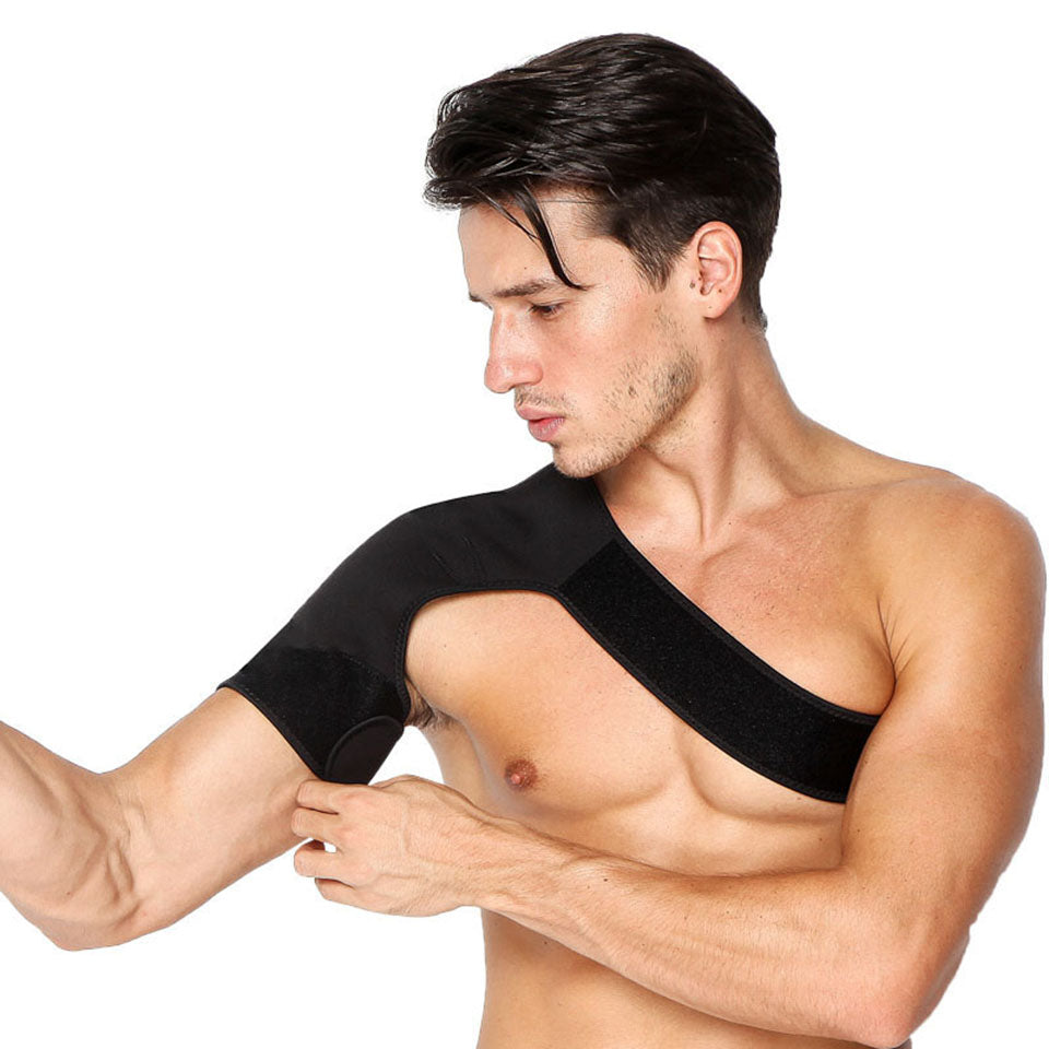 Elastic Shoulder Support Brace with Adjustable Compression by HitMyNeed