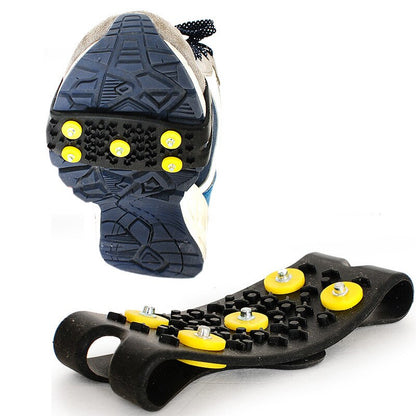 Elastic Silicone Ice Shoe Cleats with Traction Studs by HitMyNeed