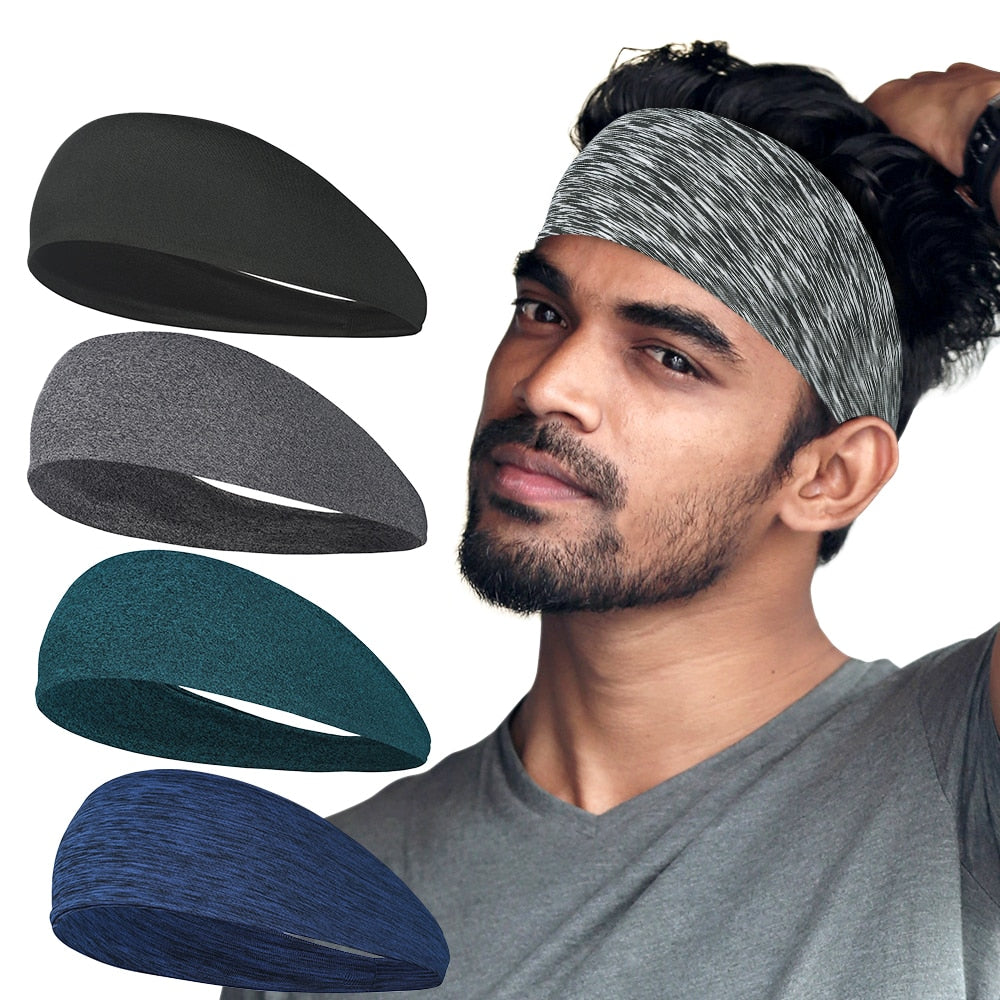 Elastic Sports Headband Sweat-Wicking Unisex by HitMyNeed