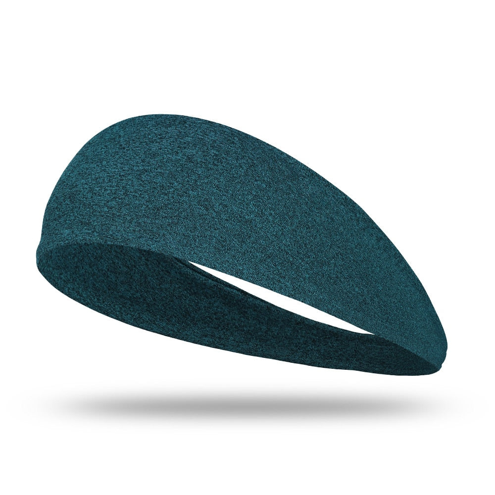 Elastic Sports Headband Sweat-Wicking Unisex dark-green by HitMyNeed