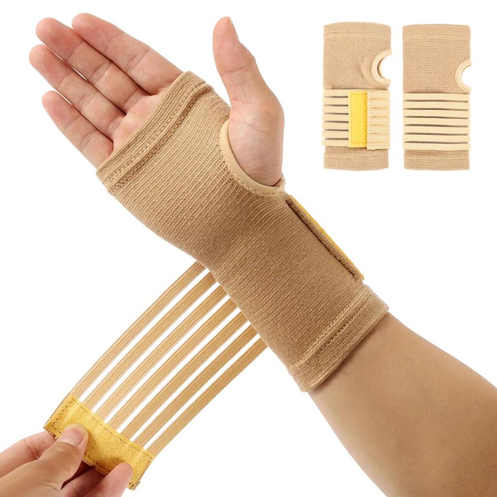 Elastic Sports Wrist Support Bandage (Pair) by HitMyNeed