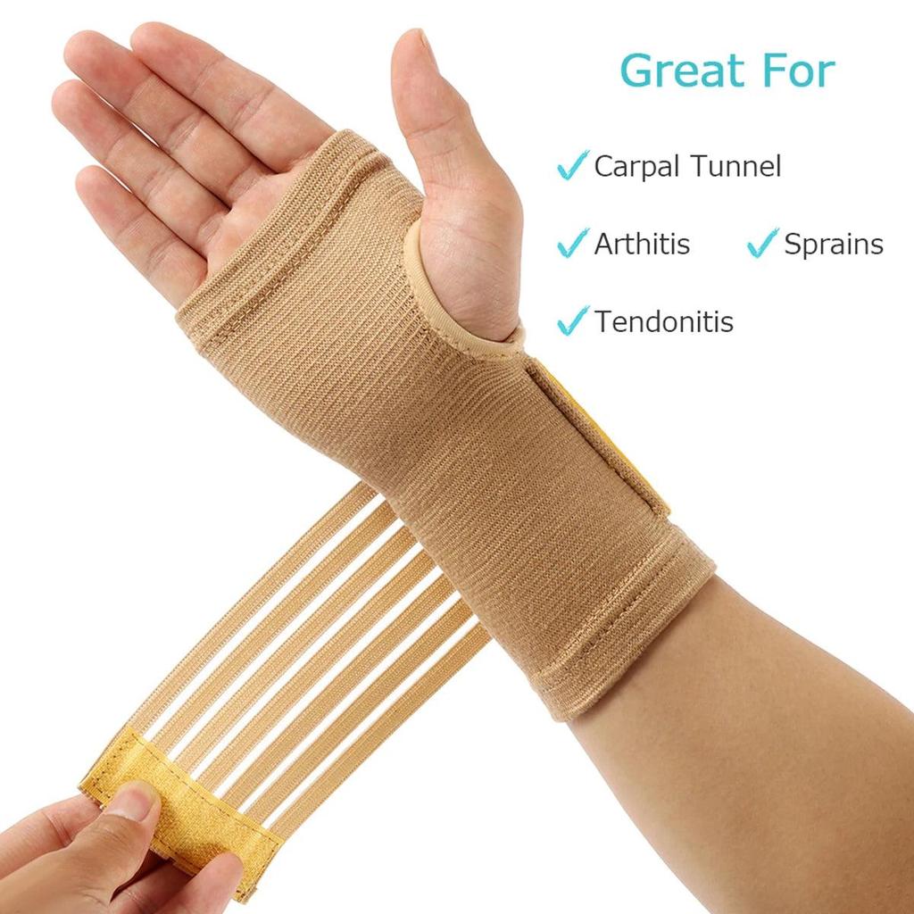 Elastic Sports Wrist Support Bandage (Pair) by HitMyNeed