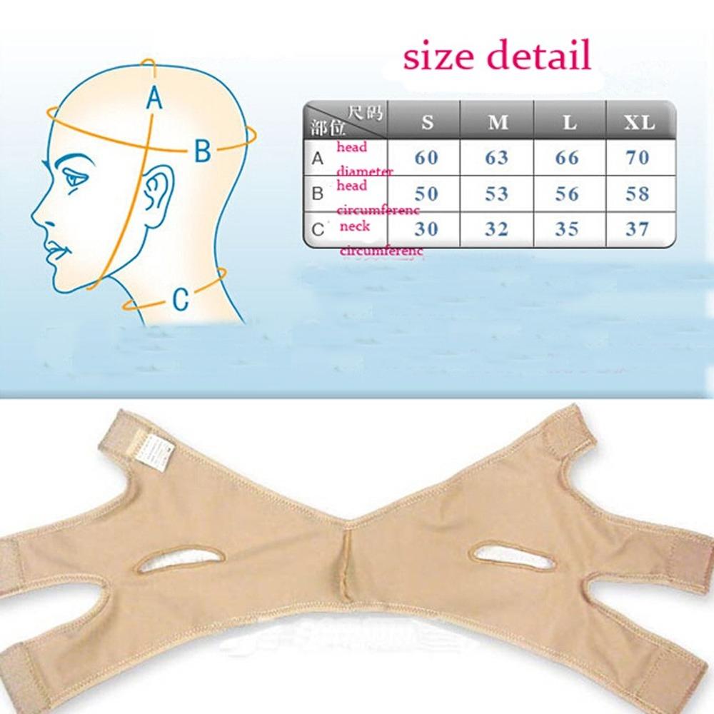 Elastic V-Line Face Slimming & Chin Lift Bandage black-l by HitMyNeed