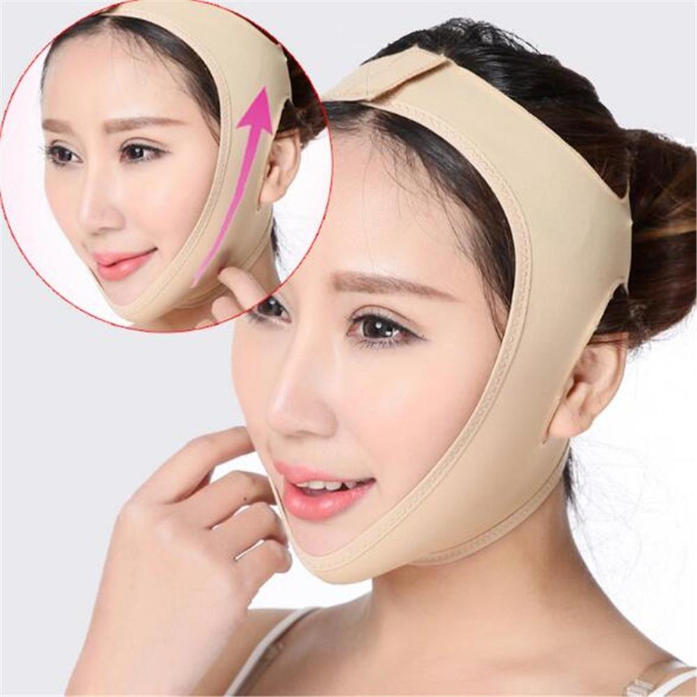 Elastic V-Line Face Slimming & Chin Lift Bandage black-m by HitMyNeed