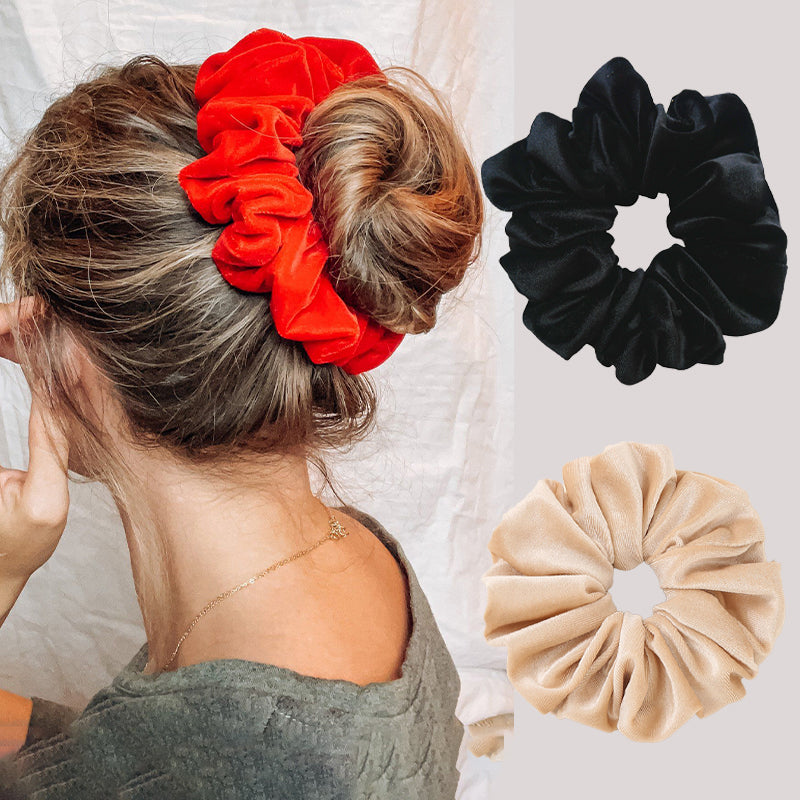 Elastic Velvet Oversized Hair Scrunchie by HitMyNeed