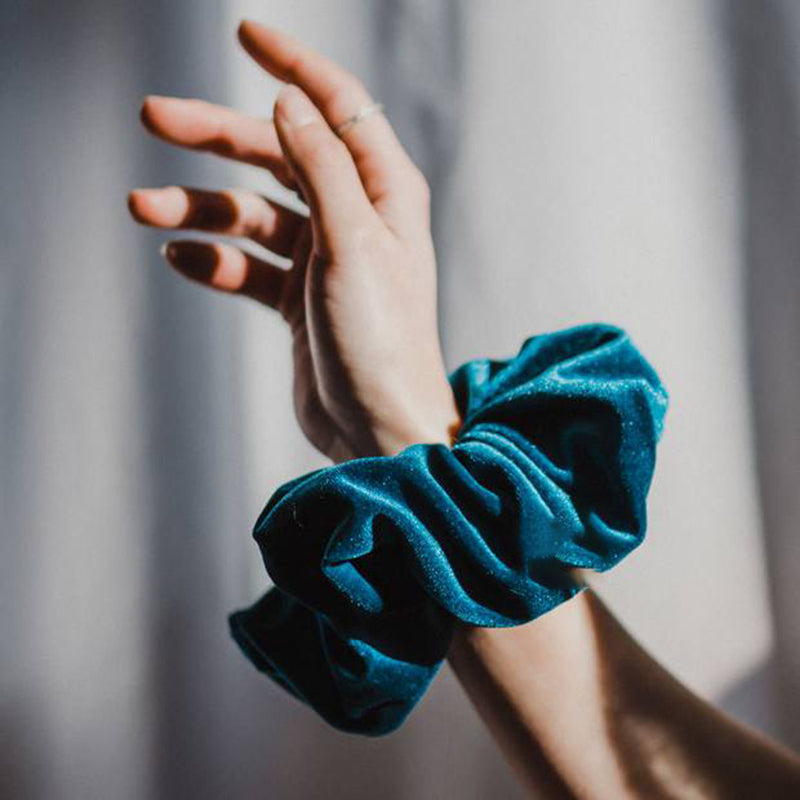 Elastic Velvet Oversized Hair Scrunchie by HitMyNeed