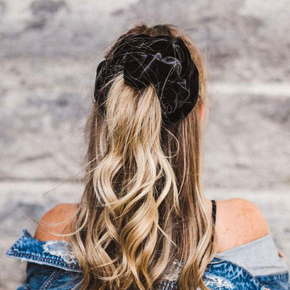 Elastic Velvet Oversized Hair Scrunchie by HitMyNeed