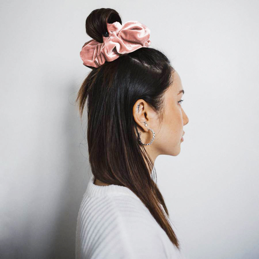 Elastic Velvet Oversized Hair Scrunchie by HitMyNeed