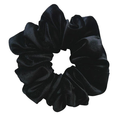 Elastic Velvet Oversized Hair Scrunchie oversize-black by HitMyNeed
