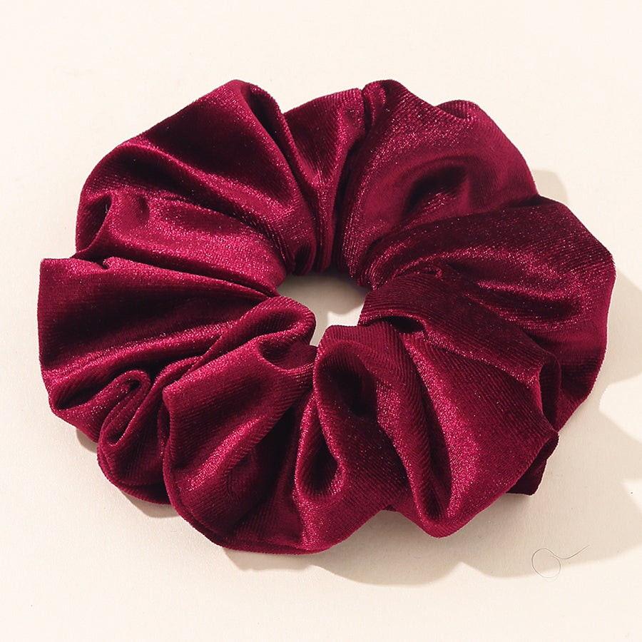 Elastic Velvet Oversized Hair Scrunchie oversize-fuchsia by HitMyNeed