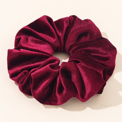 Elastic Velvet Oversized Hair Scrunchie oversize-fuchsia by HitMyNeed