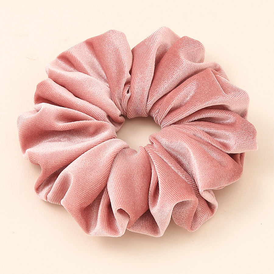 Elastic Velvet Oversized Hair Scrunchie oversize-pink by HitMyNeed