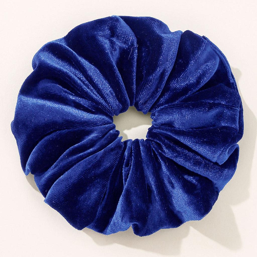 Elastic Velvet Oversized Hair Scrunchie royal-blue by HitMyNeed