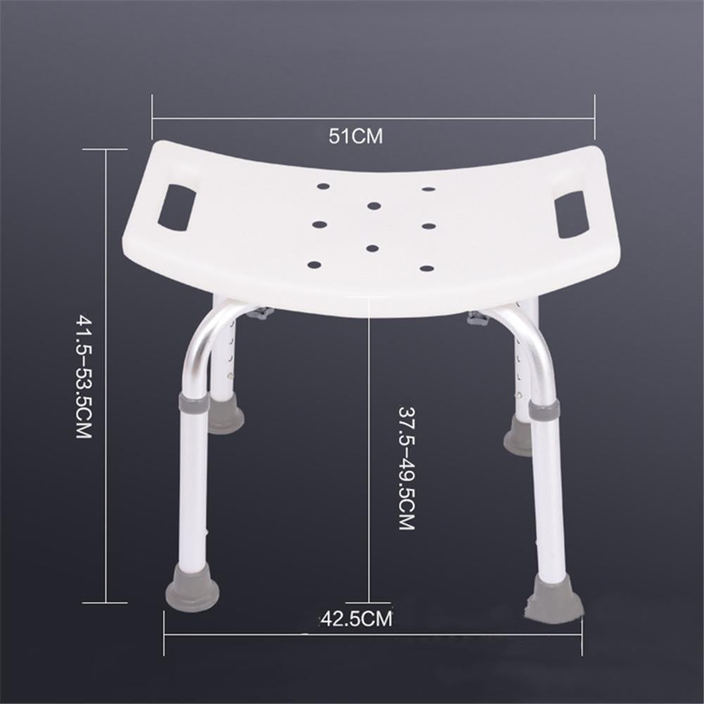 Elderly Bath Chair Without Backrest, Non-Slip, 100kg Load by HitMyNeed