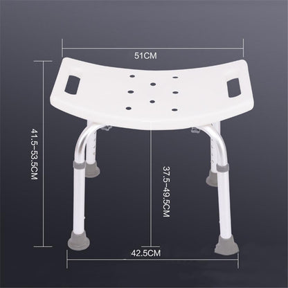 Elderly Bath Chair Without Backrest, Non-Slip, 100kg Load by HitMyNeed