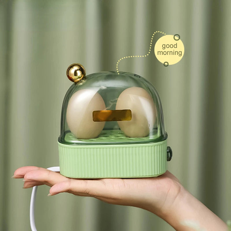 Electric 2-Egg Boiler & Mini Food Steamer 220V by HitMyNeed