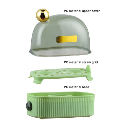 Electric 2-Egg Boiler & Mini Food Steamer 220V by HitMyNeed