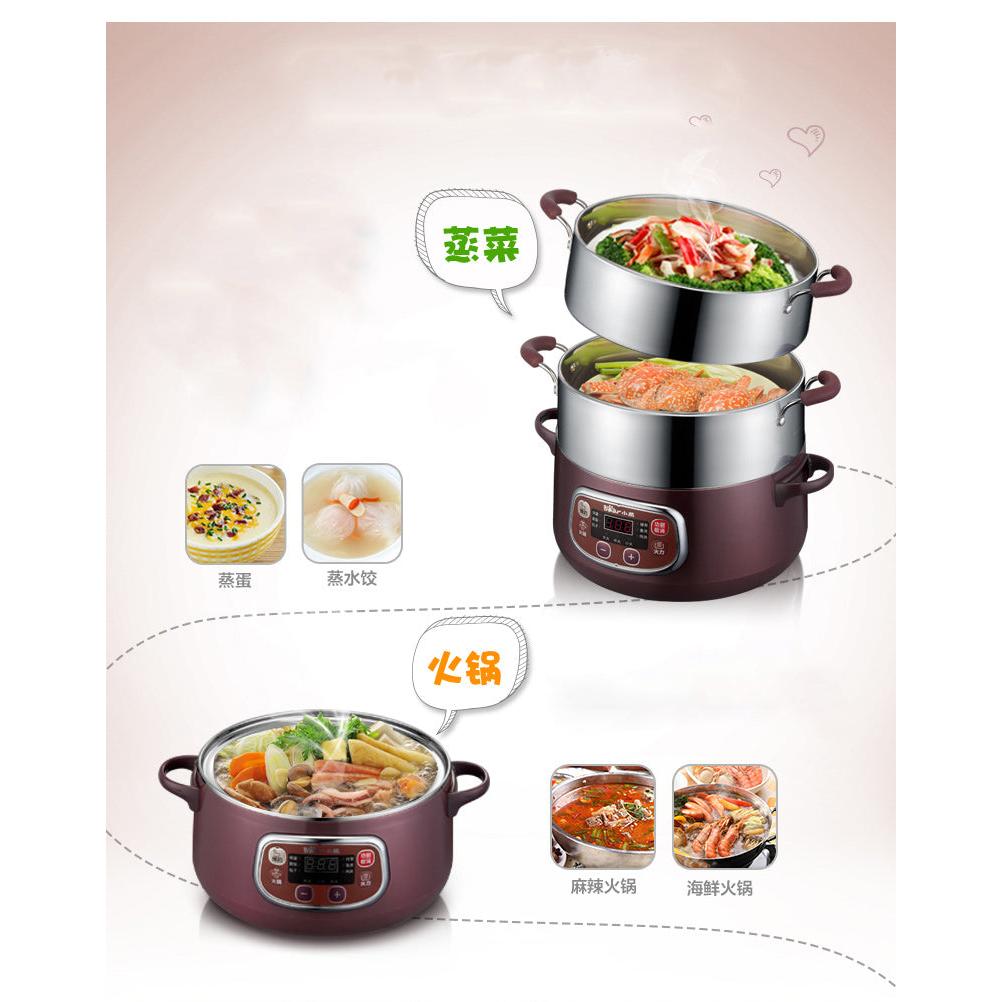 Electric 3-Tier Food Steamer 8L with Digital Timer by HitMyNeed