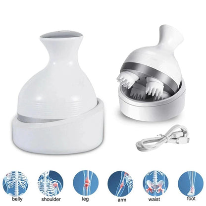 Electric 3D Wireless Head & Scalp Massager by HitMyNeed