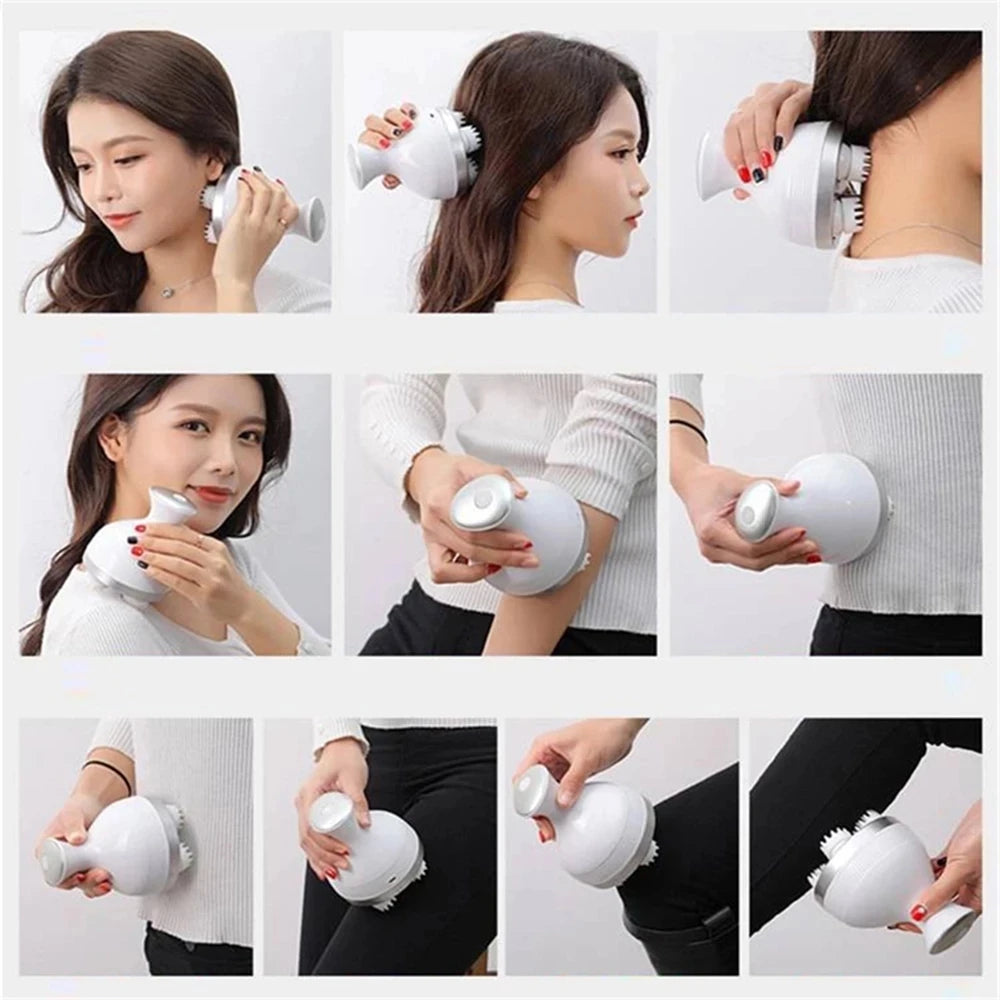 Electric 3D Wireless Head & Scalp Massager by HitMyNeed