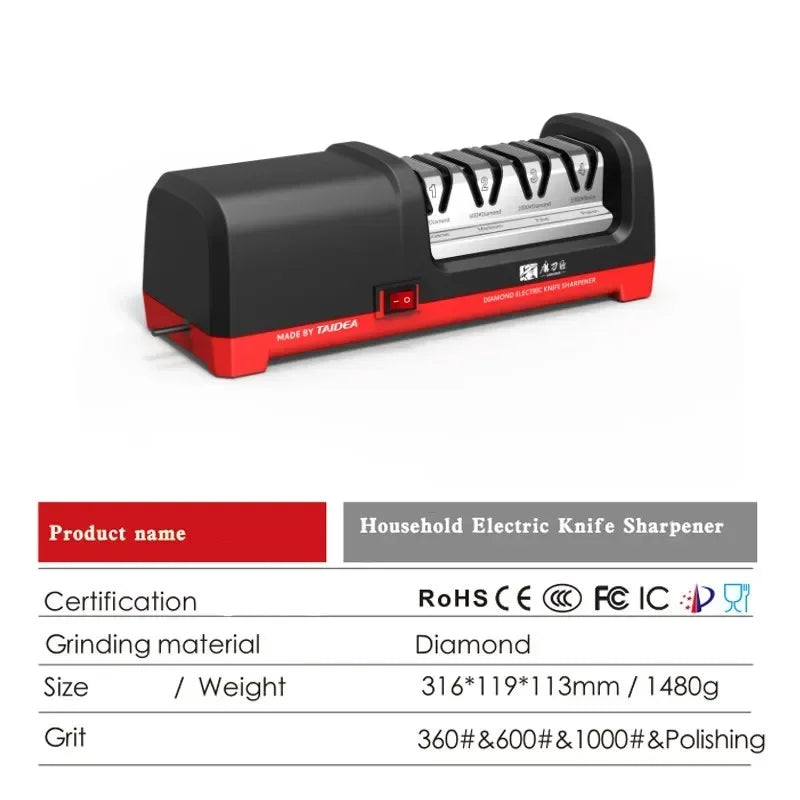 Electric 4-Stage Knife Sharpener, 20° Edge System by HitMyNeed