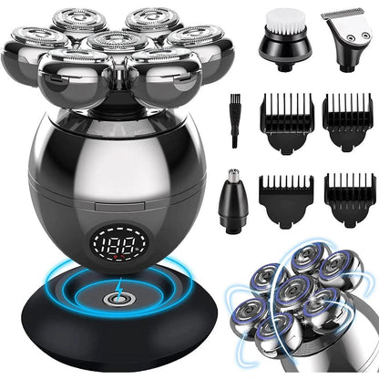 Electric 7D Rotary Shaver with Charging Base by HitMyNeed