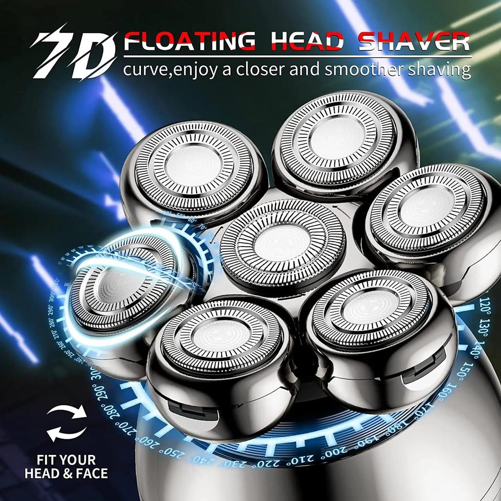 Electric 7D Rotary Shaver with Charging Base by HitMyNeed